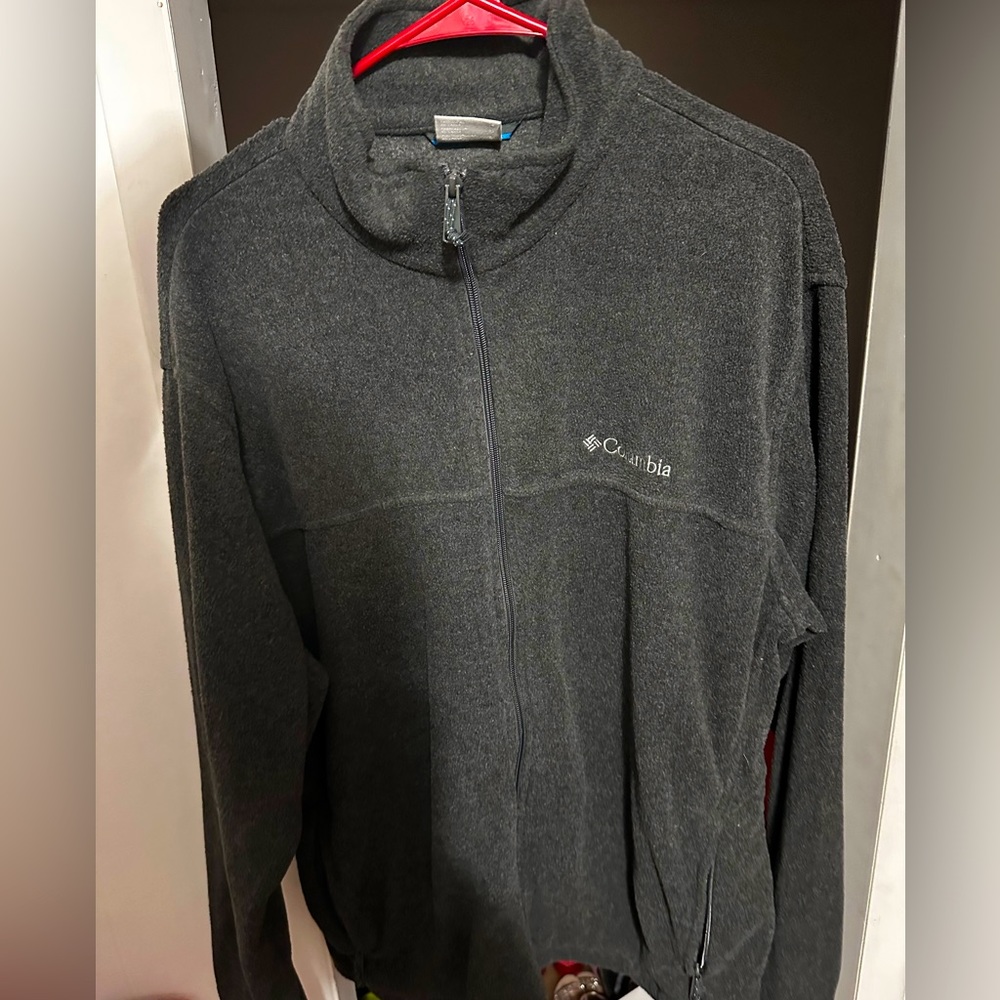 Y2K Vintage Columbia Fleece Jacket Men’s Size XL (Charcoal Grey)